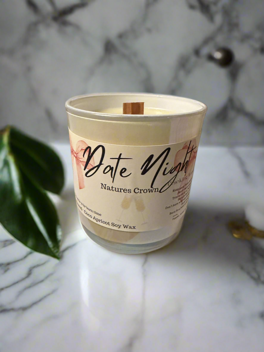 Date Night Wooden Wick Candle