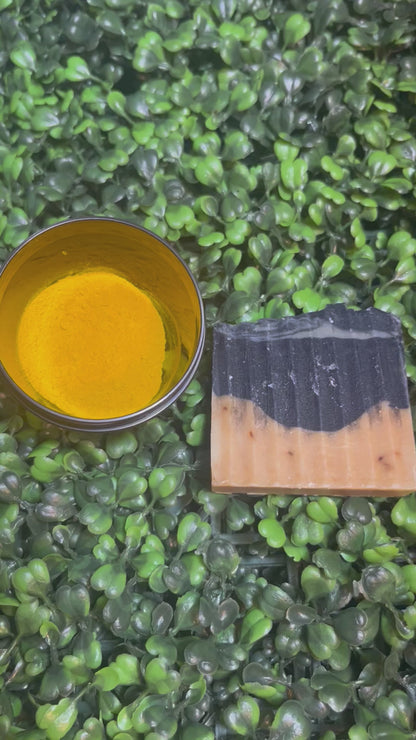 Turmeric and Charcoal Artisan Soap